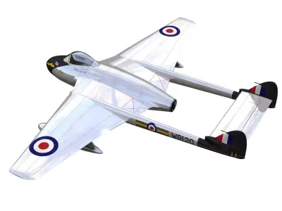de Havilland DH100 Vampire FB Mk5 3D model