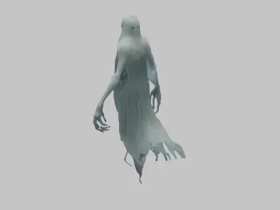 floating wraith ghost soul Low-poly 3D model