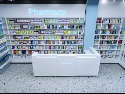 Pharmacy Low-poly 3D model Low-poly 3D model