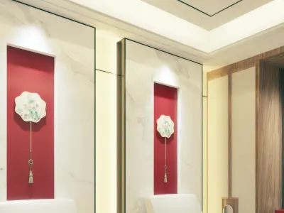 private style room New Chinese 3D model