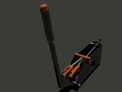 gydro Hand Brake Low-poly 3D model
