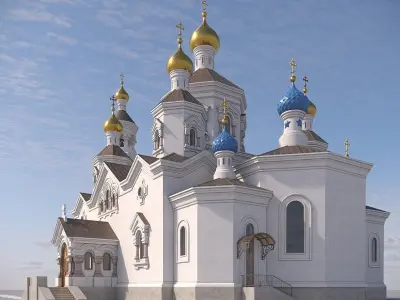 Orthodox church 3D model