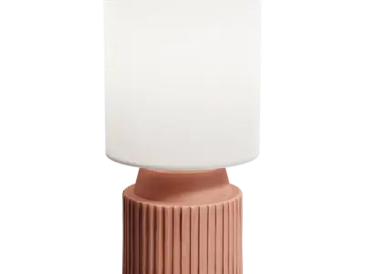  Eno Ceramic Chic Shade Lamp Model, Pink 