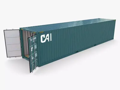 40ft Shipping Container CAI v3 3D model