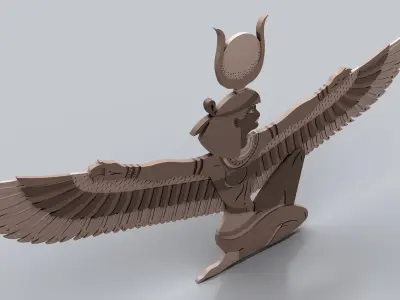 Egyptian Symbols - 053 Low-poly 3D model