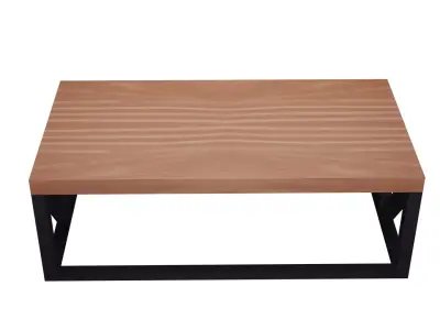 Wood Coffee Table Free low-poly 3D model