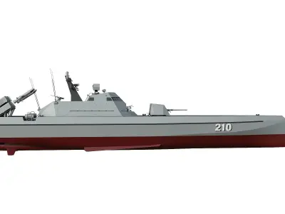 Missile Boat 3D model