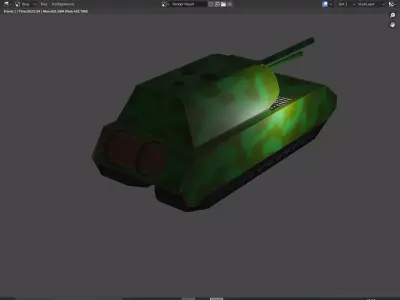 tank maus Low-poly 3D model