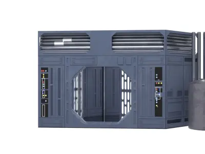 Set 1b - Death Star Small Hangar Entrance 1-18 scale Kenner  3D Model Pack purchase