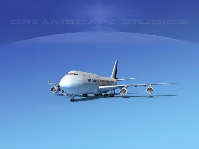 Boeing 747-8I Air Charter Intl Cargo 3D model