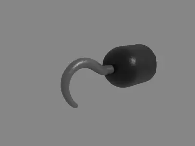 Pirate Hook Hand 3D model