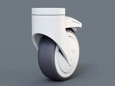 Caster Wheel 2 3D model