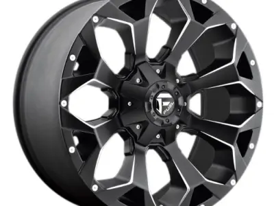 Fuel Assault Wheel Matte Black And Milled F150 Raptor 3D model