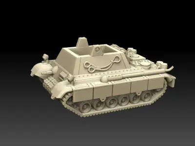 Self-Propelled Rocket Artillery Kit 3D print model