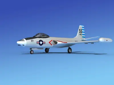 McDonnell F2H4 Banshee V10 3D model