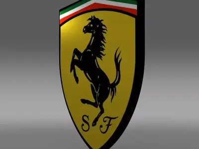 Ferrari logo 3D model