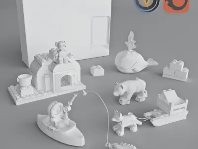 LEGO DUPLO AROUND THE WORLD ARCTIC 3D model