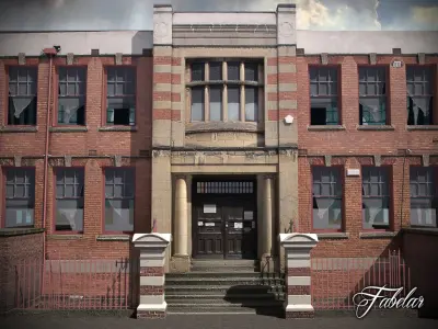 Building 03 Low-poly 3D model