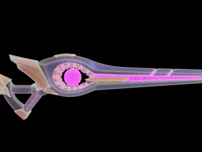 Sci-Fi Weapon 3D model