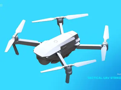 Tactical UAV Strike Missile 3D model