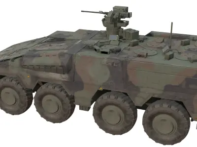  Boxer GTK A2 APC Game Ready PBR Model 89K Low-poly 3D model