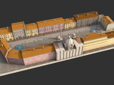 Piazza Navona Square 3D model