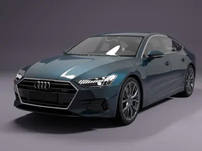 Audi A7 Sportback 2018 Free 3D model