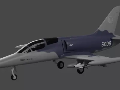 Aero Vodochody L-159T2 - MILITARY ADVANCED JET TRAINER - 3D model