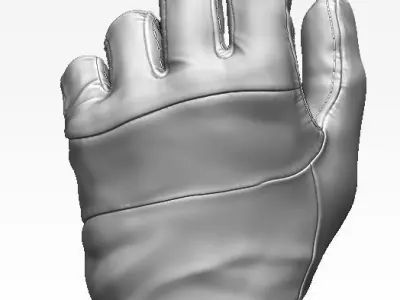 Tactical Gloves Low-poly 3D model