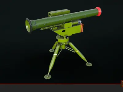 Baktar-Shikan Low-poly 3D model