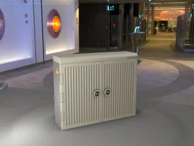 Electrical Distribution Cabinet 151 Low-poly 3D model