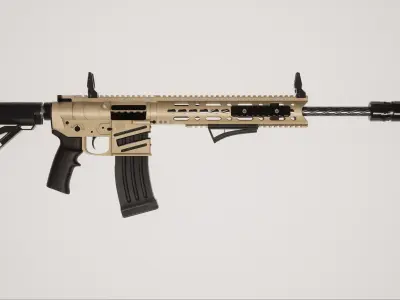 Assault Rifle 2 Low-poly 3D model