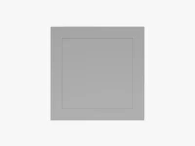 Basic LED Lightbox Sign - Geometry Only No Textures No Materials 3D model