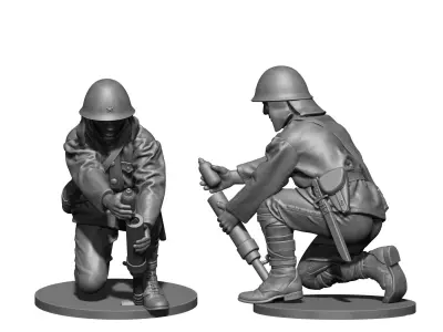 Japan soldier ww2 3D print model