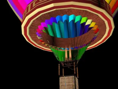 Chinese air balloon 3D model