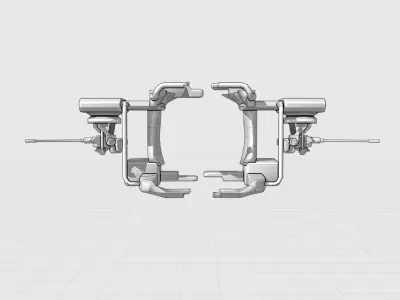 Helicopter Cannon Attachment 3D model
