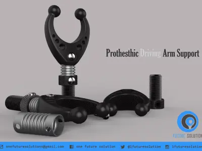 Prothesthic Driving Arm Support Free 3D model