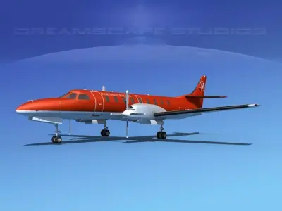 Swearingen SA226 Metroliner Northwest 3D model