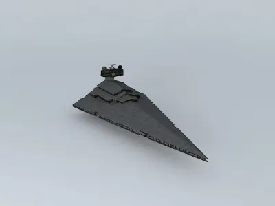 Imperial 1 star class destroyer - Star Wars Free 3D model