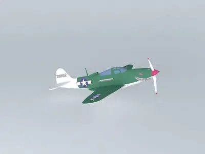 Bell P-39 Airacobra Free 3D model