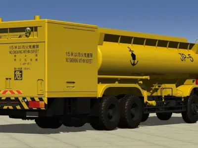 Japan Maritime Self Defense Force 2000L Fuel Supply Vehicle 3D model