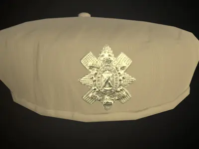 8 British ww2 military berets works on roblox characters too Low-poly 3D model