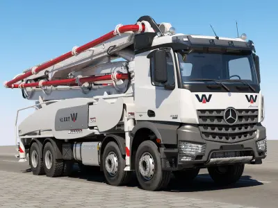 Mercedes Arocs WAITZINGER 3D model