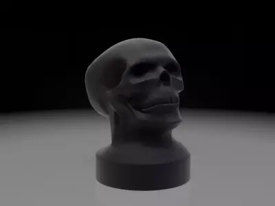 Skull Beer Bottle Cap 3D print model
