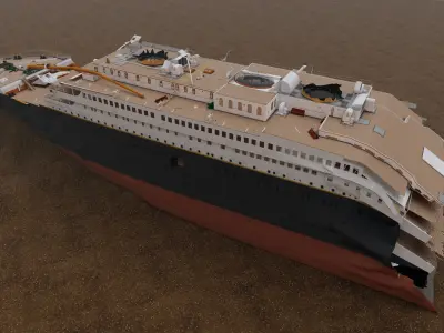 RMS Titanic Wreck 3D model