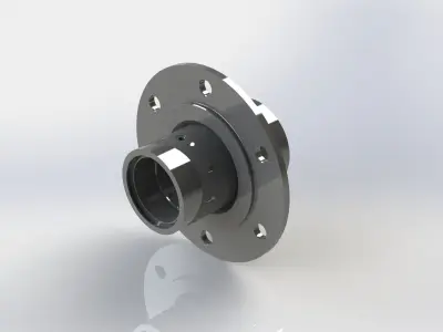 Agricultural wheel hub 10-75x15 Low-poly 3D model