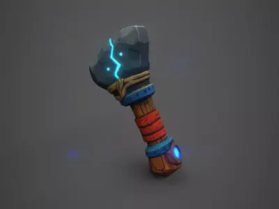 Arcstone Energy Hammer Low-poly 3D model