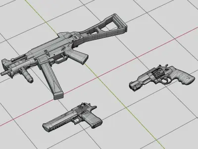 CS2 Blaze Collection 3D model