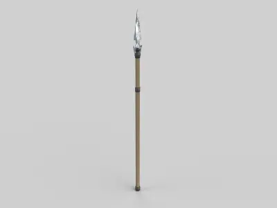 Spear Low-poly 3D model