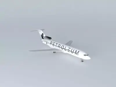 PETROLEUM Airways Boeing 727 200 Free 3D model
